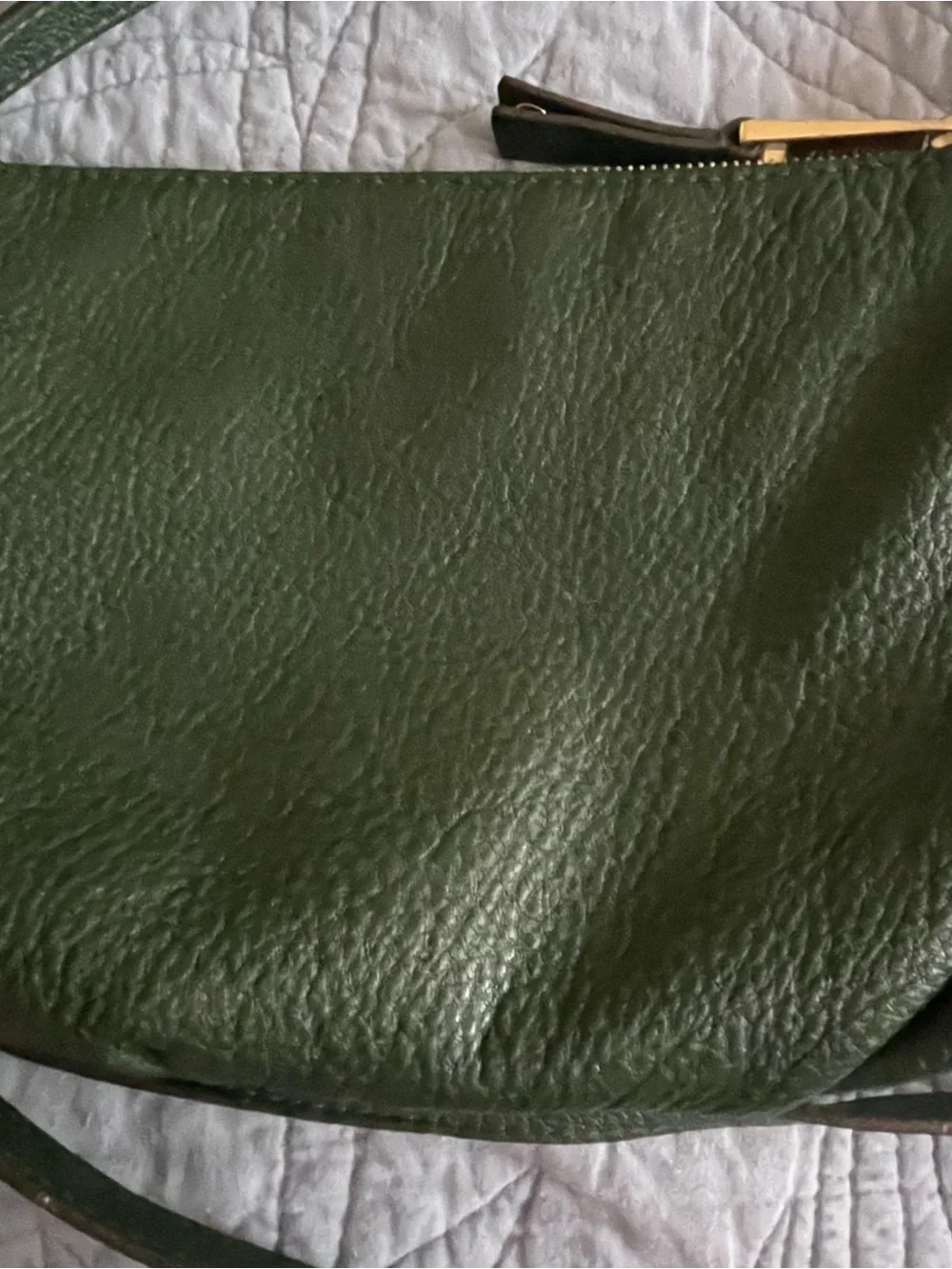 Michael Kors Gilmore Leather Crossbody Bag Forest Green